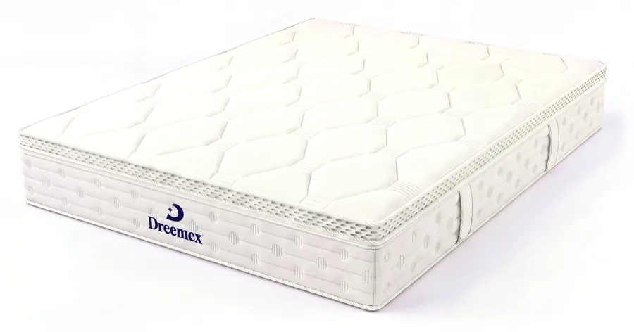 Mattress with a name embroidered on its front border